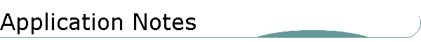 Application Notes
